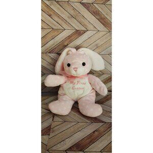 Walmart My First Easter Bunny Rabbit Pink Polka Dot Plush Toy 9"